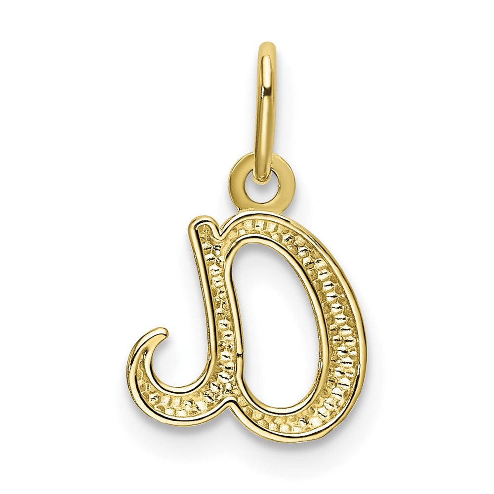 FJC Finejewelers 10 kt Yellow Gold Letter A Initial Charm 11 mm x 9 mm