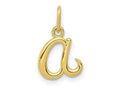 FJC Finejewelers 10 kt Yellow Gold Letter A Initial Charm 11 mm x 9 mm