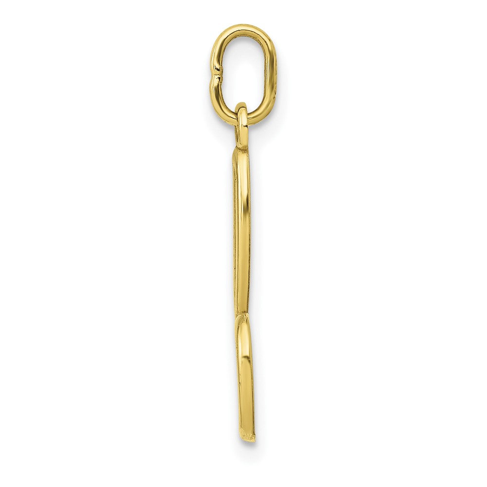 FJC Finejewelers 10 kt Yellow Gold Letter B Initial Charm 17 mm x 7 mm