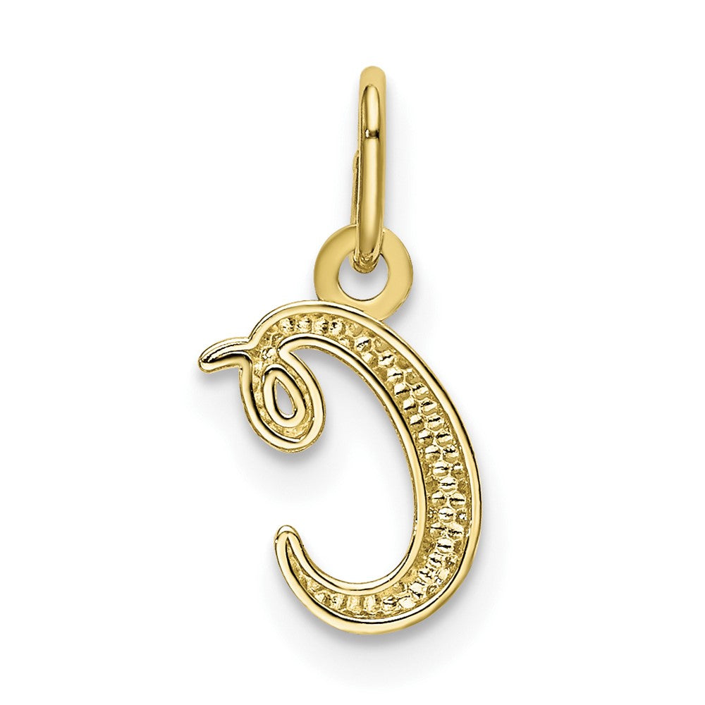 FJC Finejewelers 10 kt Yellow Gold Letter C Initial Charm 11 mm x 6 mm