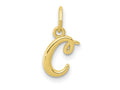 FJC Finejewelers 10 kt Yellow Gold Letter C Initial Charm 11 mm x 6 mm