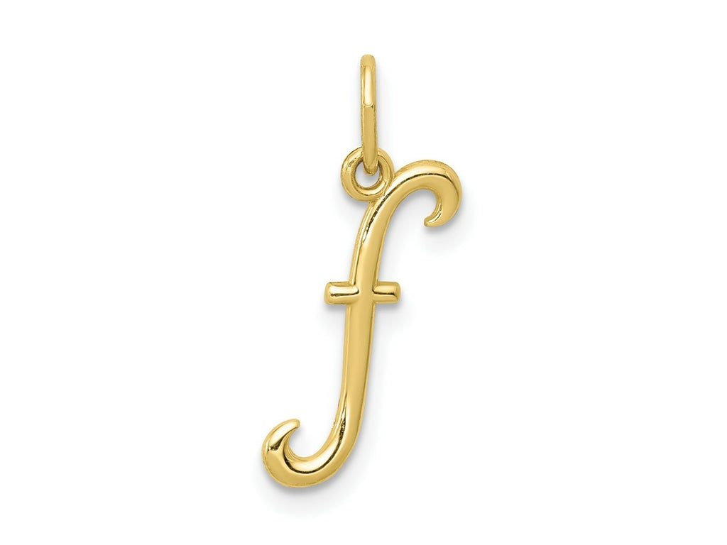 FJC Finejewelers 10 kt Yellow Gold Letter F Initial Charm