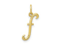 FJC Finejewelers 10 kt Yellow Gold Letter F Initial Charm