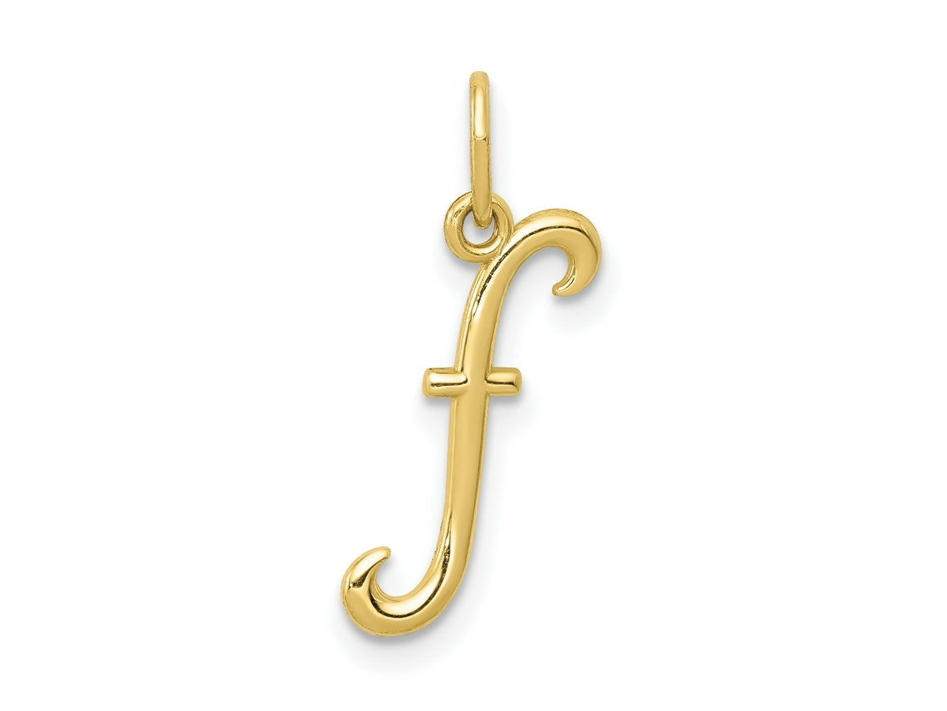 FJC Finejewelers 10 kt Yellow Gold Letter F Initial Charm