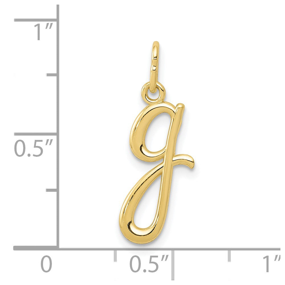 FJC Finejewelers 10 kt Yellow Gold Letter G Initial Charm