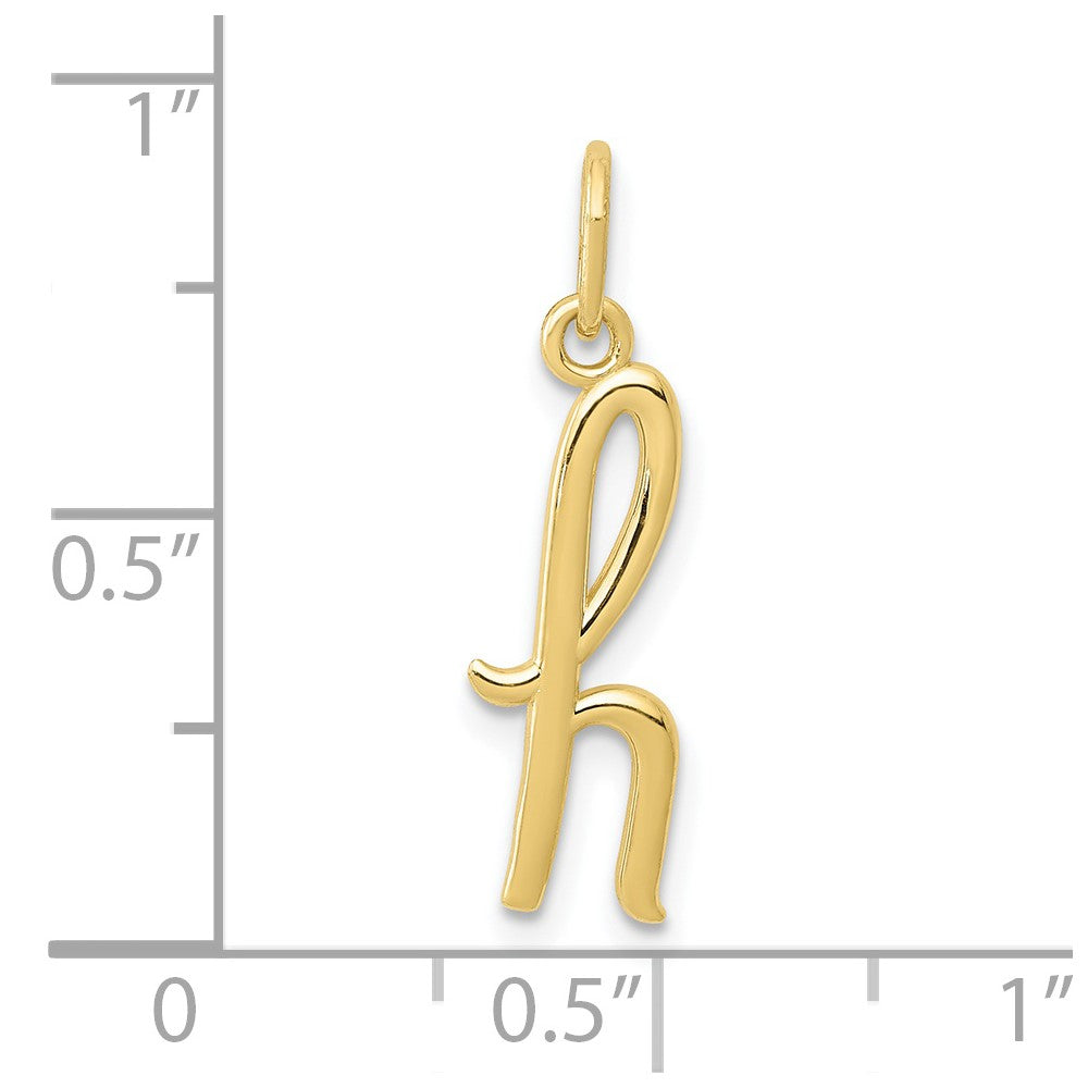 FJC Finejewelers 10 kt Yellow Gold Letter H Initial Charm