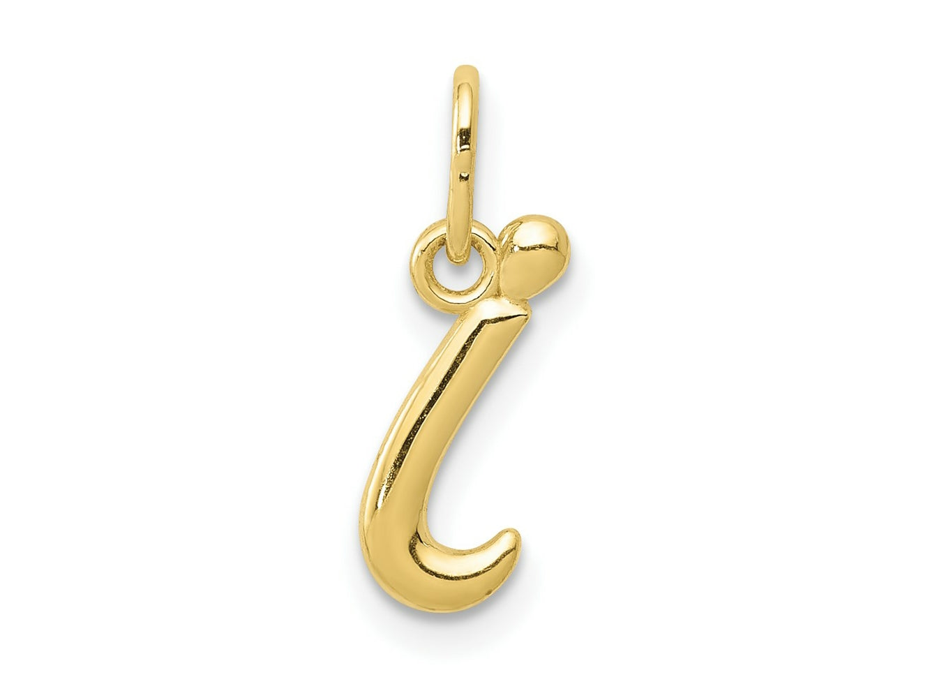 FJC Finejewelers 10 kt Yellow Gold Letter I Initial Charm
