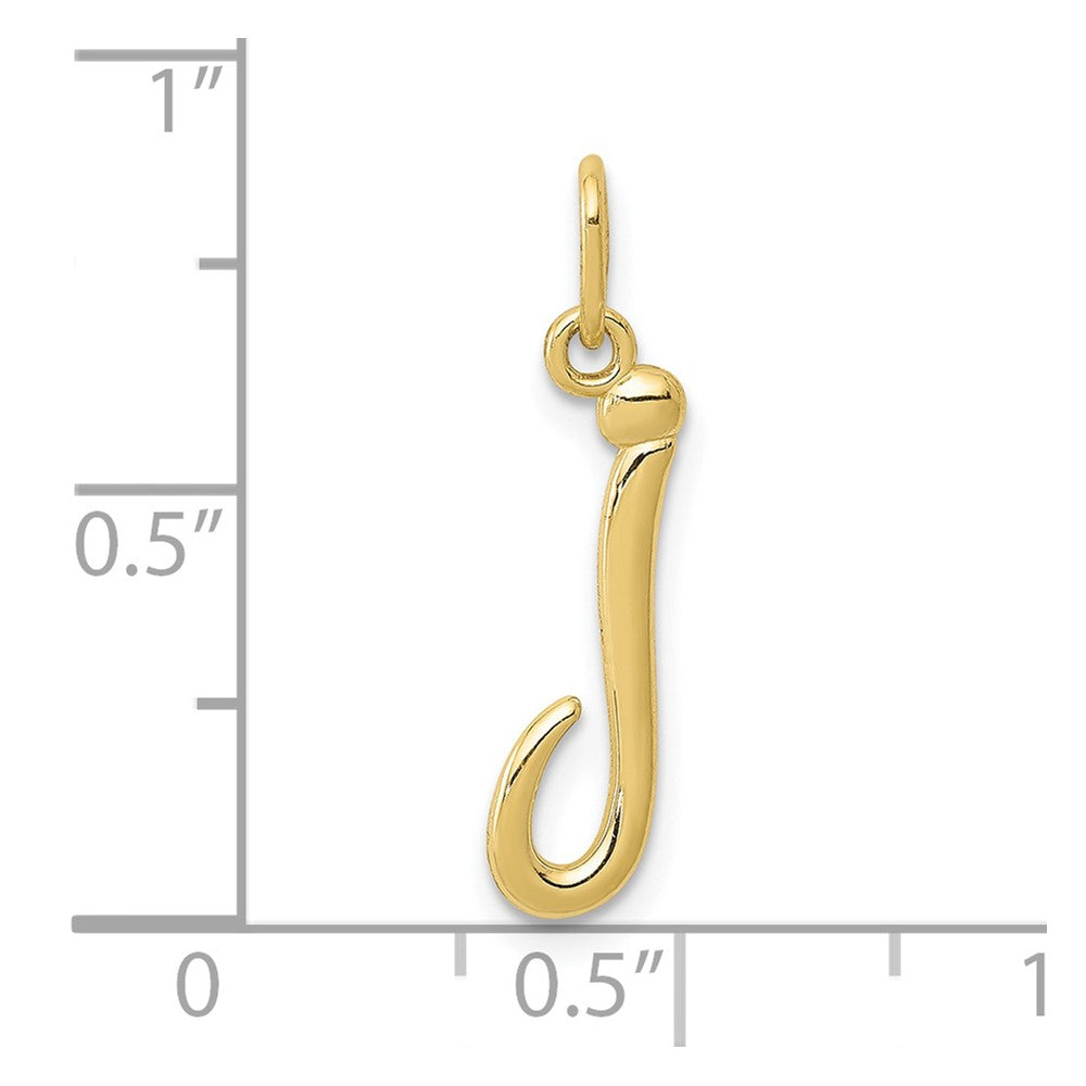 FJC Finejewelers 10 kt Yellow Gold Letter J Initial Charm