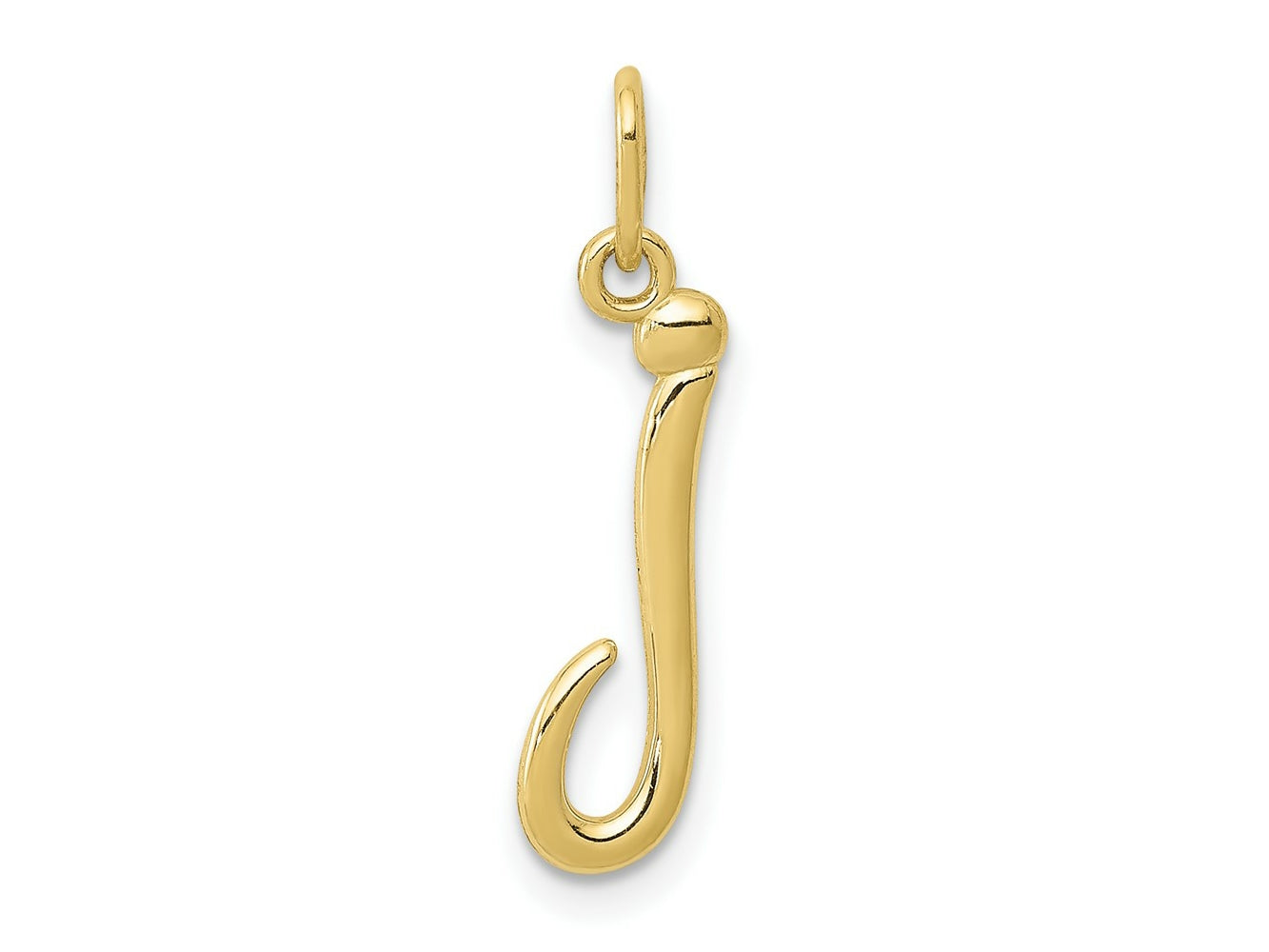 FJC Finejewelers 10 kt Yellow Gold Letter J Initial Charm