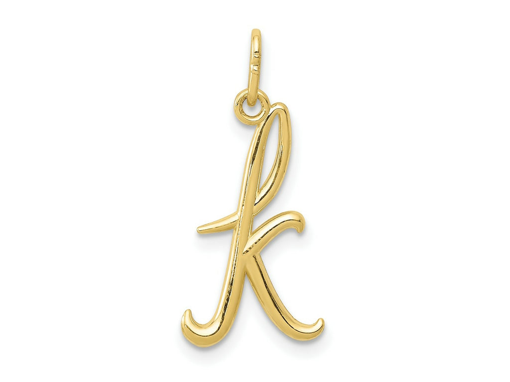 FJC Finejewelers 10 kt Yellow Gold Letter K Initial Charm