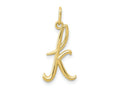 FJC Finejewelers 10 kt Yellow Gold Letter K Initial Charm