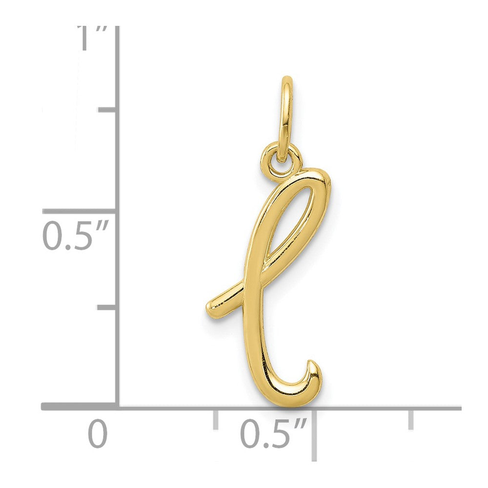 FJC Finejewelers 10 kt Yellow Gold Letter L Initial Charm