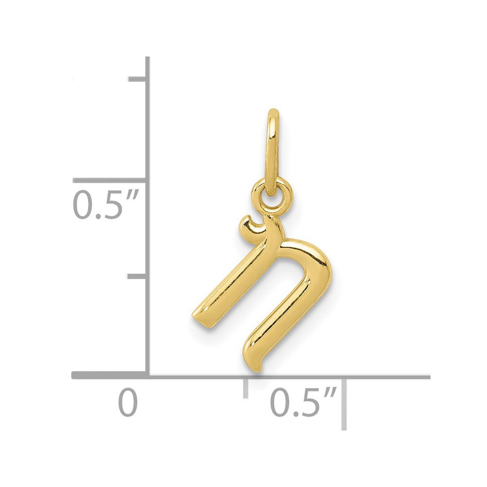 FJC Finejewelers 10 kt Yellow Gold Letter N Initial Charm