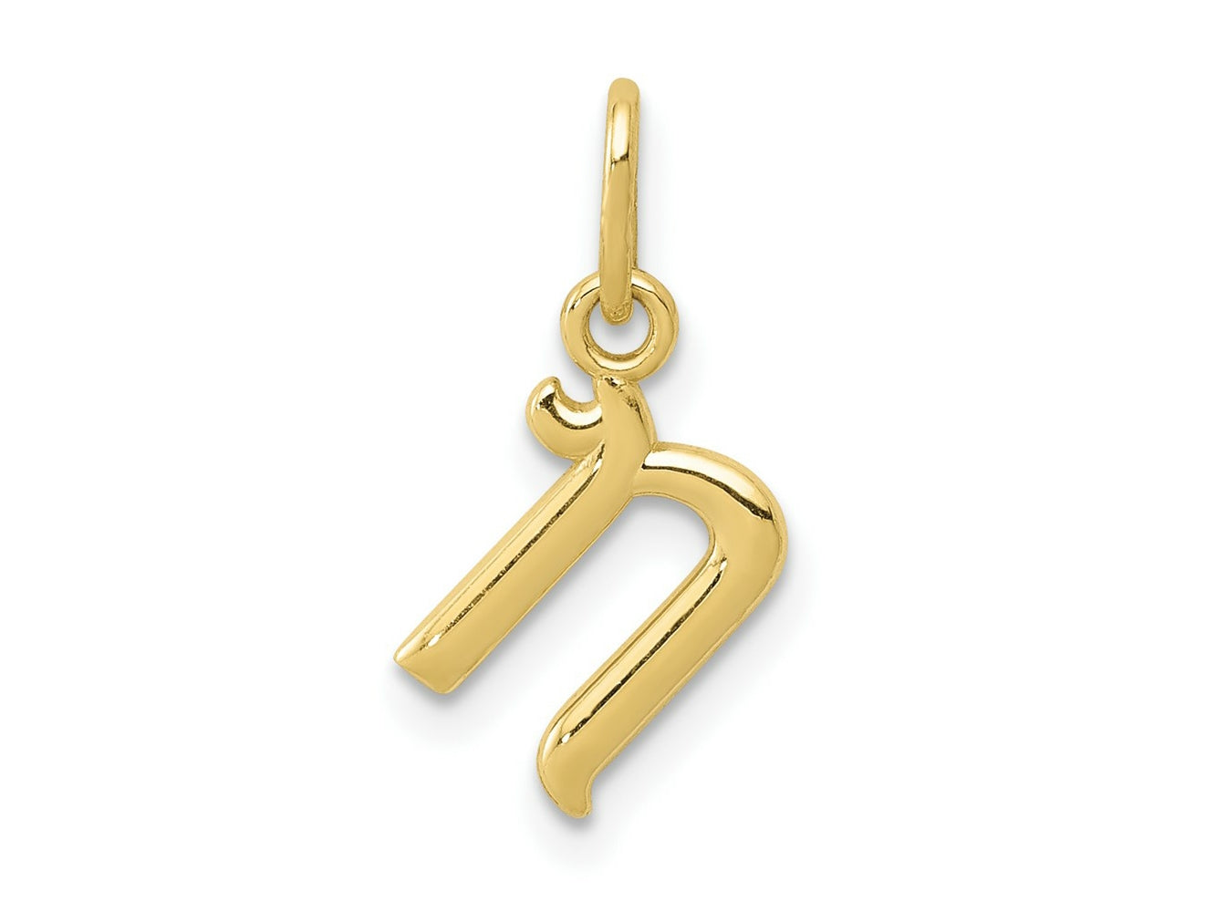FJC Finejewelers 10 kt Yellow Gold Letter N Initial Charm
