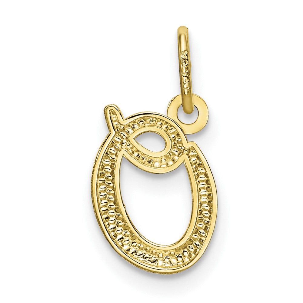 FJC Finejewelers 10 kt Yellow Gold Letter O Initial Charm