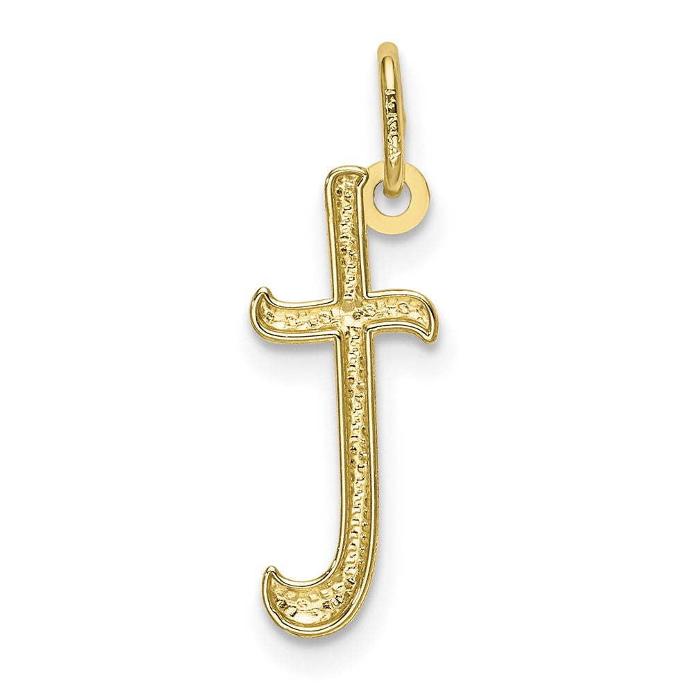 FJC Finejewelers 10 kt Yellow Gold Letter T Initial Charm