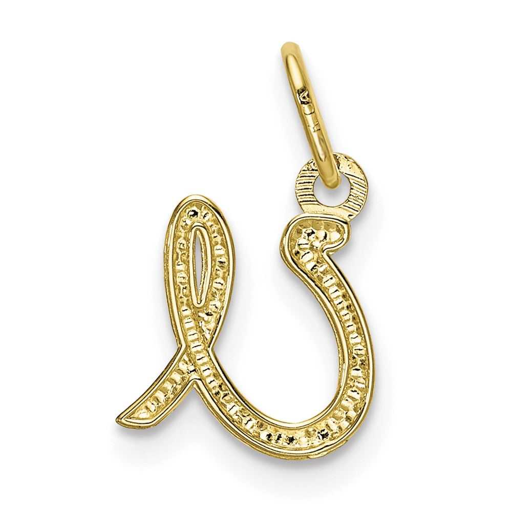 FJC Finejewelers 10 kt Yellow Gold Letter U Initial Charm