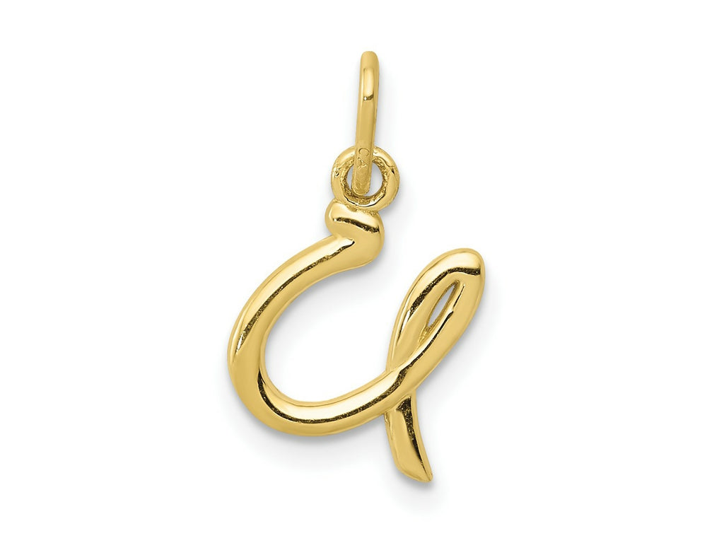 FJC Finejewelers 10 kt Yellow Gold Letter U Initial Charm