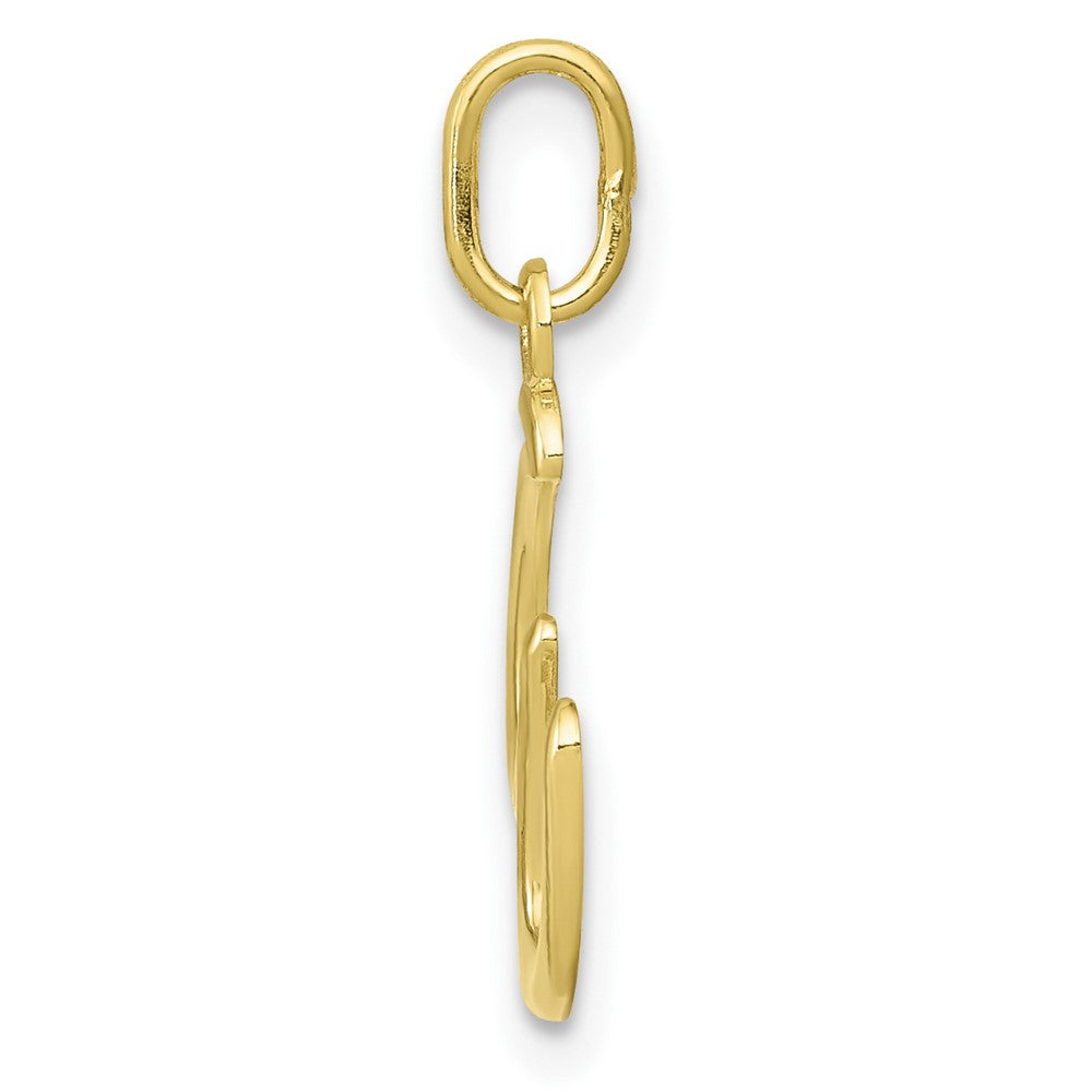 FJC Finejewelers 10 kt Yellow Gold Letter W Initial Charm