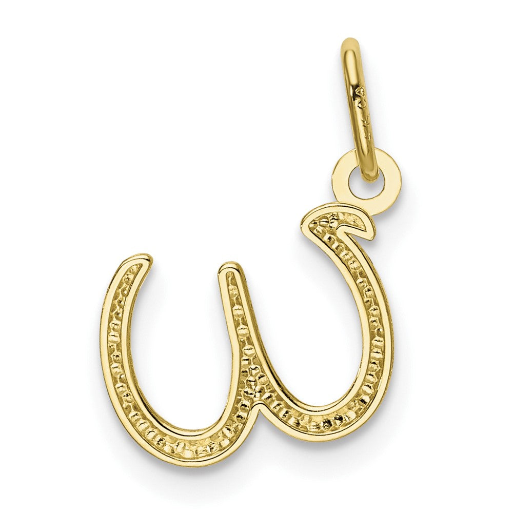 FJC Finejewelers 10 kt Yellow Gold Letter W Initial Charm
