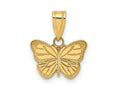 FJC Finejewelers 10 kt Yellow Gold Laser Cut Butterfly Charm