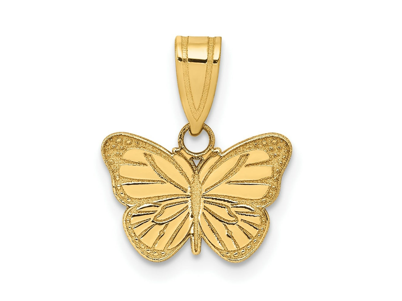 FJC Finejewelers 10 kt Yellow Gold Laser Cut Butterfly Charm
