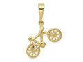 FJC Finejewelers 10 kt Yellow Gold Themed Polished Bicycle Charm