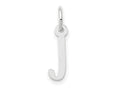 FJC Finejewelers 10 kt White Gold Themed Small Slanted Block Initial J Char 15 mm x 6 mm