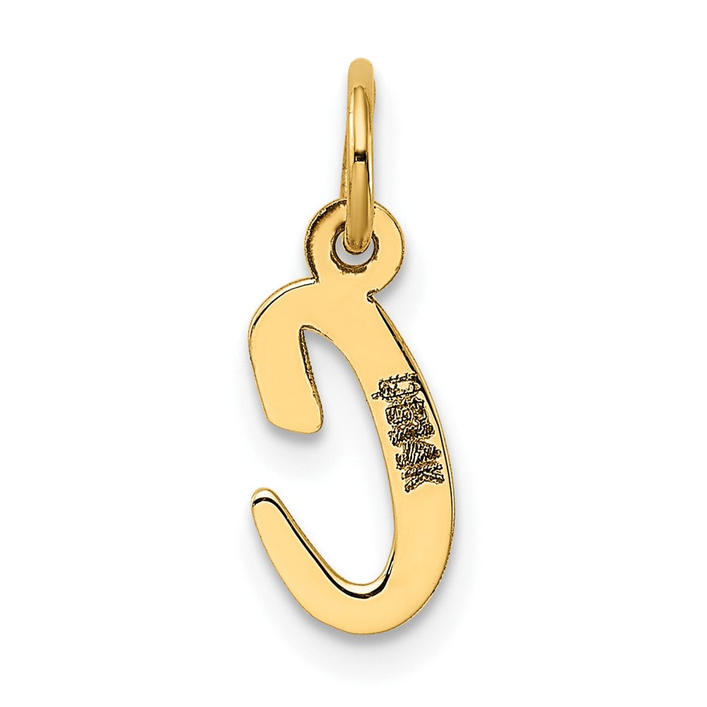 FJC Finejewelers 10 kt Yellow Gold Small Script Initial C Charm 17 x 8 mm