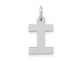 FJC Finejewelers 10 kt White Gold Small Block Initial I Charm 18 mm x 12 mm