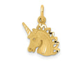 FJC Finejewelers 10 kt Yellow Gold Unicorn Charm 16 x 13 mm