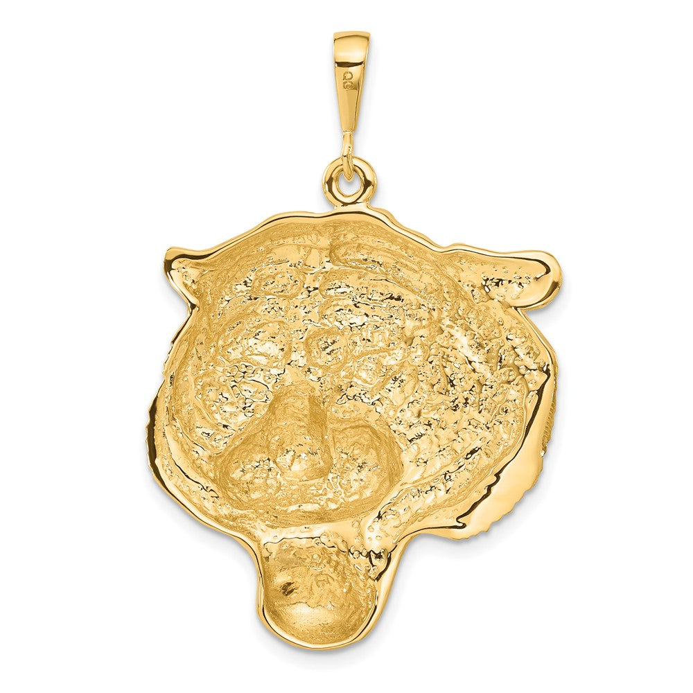 FJC Finejewelers 10 kt Yellow Gold Tigers Head Charm 45 x 31 mm