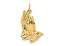 FJC Finejewelers 10 kt Yellow Gold Praying Hands Charm 26 x 15 mm