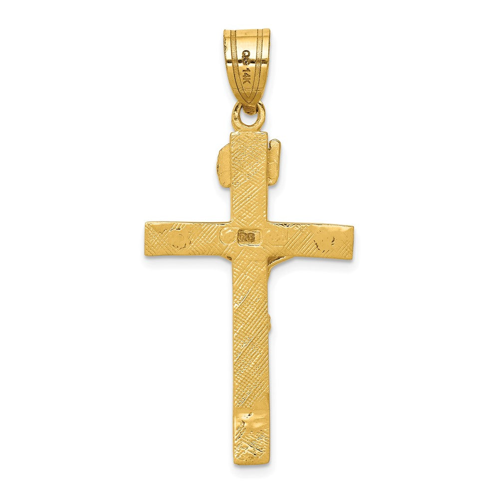 FJC Finejewelers 10 kt Yellow Gold INRI Crucifix Charm 47 x 21 mm