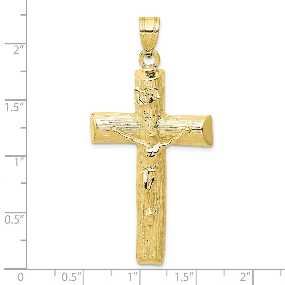 FJC Finejewelers 10 kt Yellow Gold Crucifix Charm 59 x 27 mm