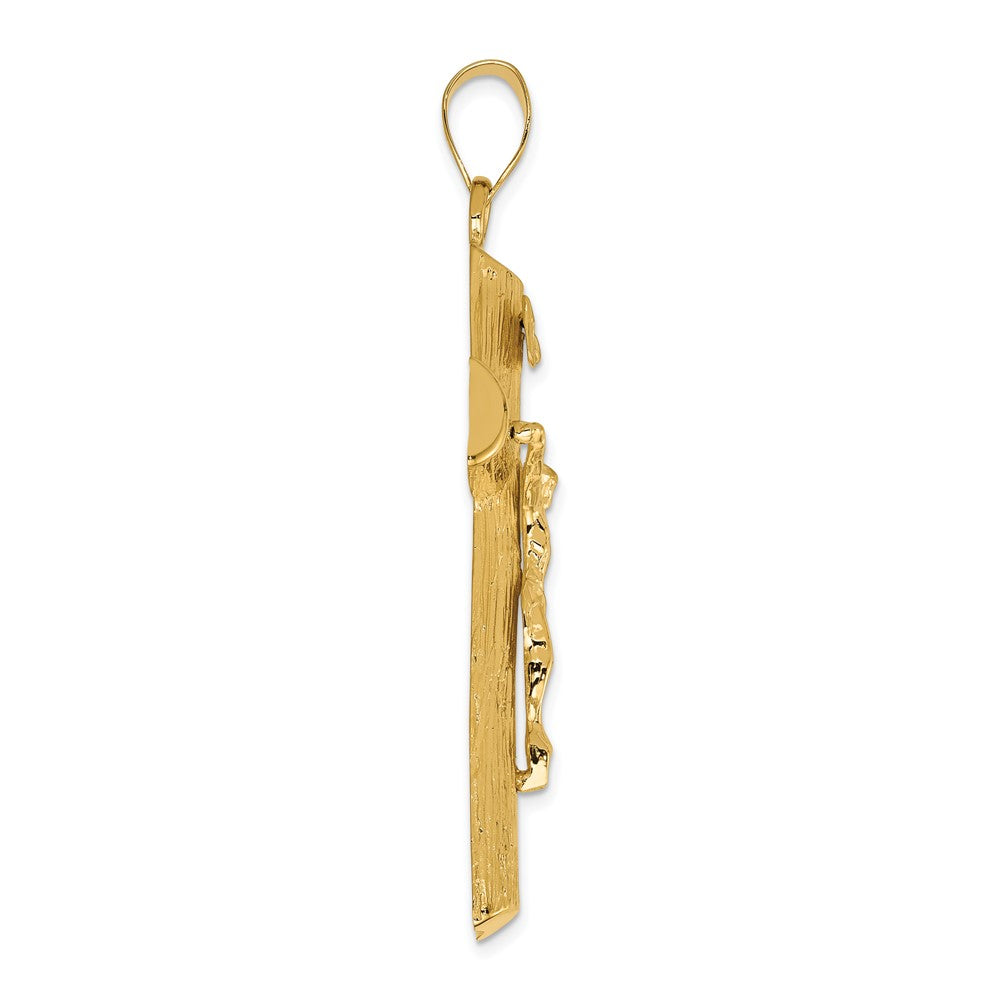 FJC Finejewelers 10 kt Yellow Gold Crucifix Charm 59 x 27 mm