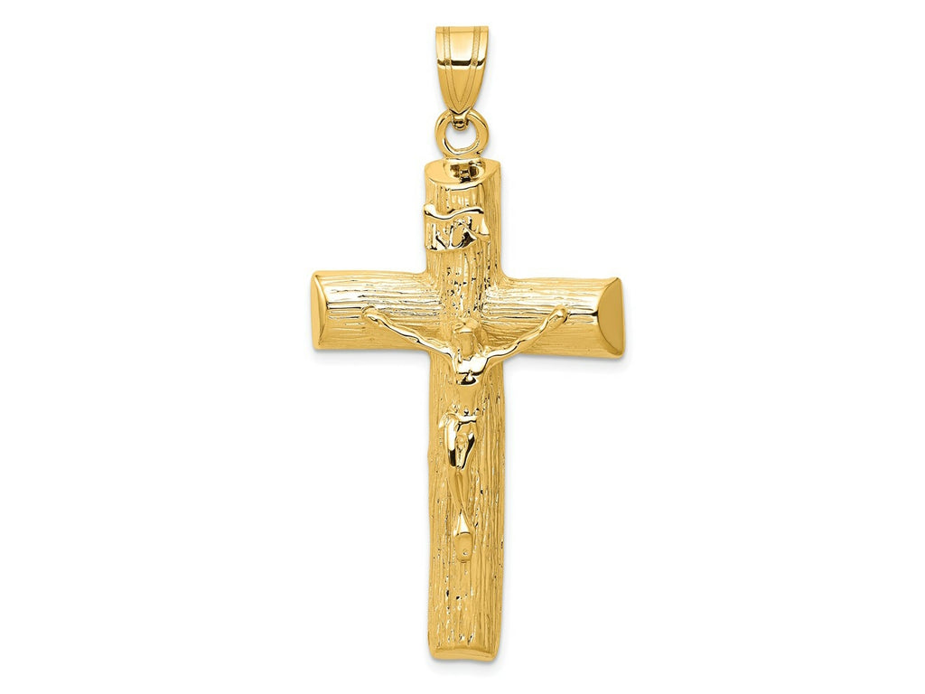 FJC Finejewelers 10 kt Yellow Gold Crucifix Charm 59 x 27 mm
