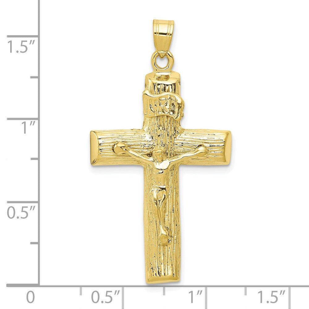 FJC Finejewelers 10 kt Yellow Gold Crucifix Charm 45 x 24 mm