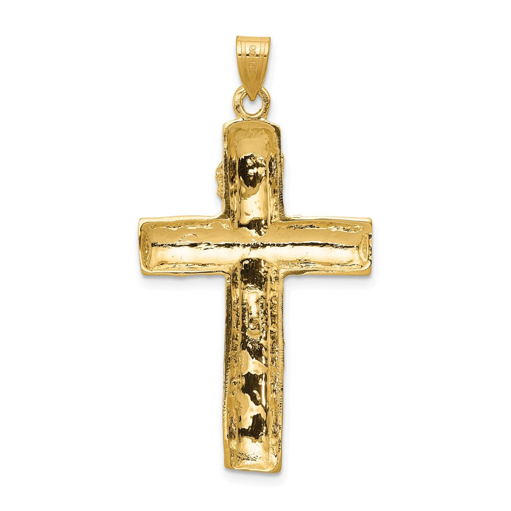 FJC Finejewelers 10 kt Yellow Gold Crucifix Charm 45 x 24 mm