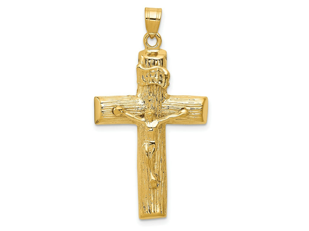 FJC Finejewelers 10 kt Yellow Gold Crucifix Charm 45 x 24 mm