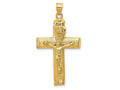 FJC Finejewelers 10 kt Yellow Gold Crucifix Charm 45 x 24 mm