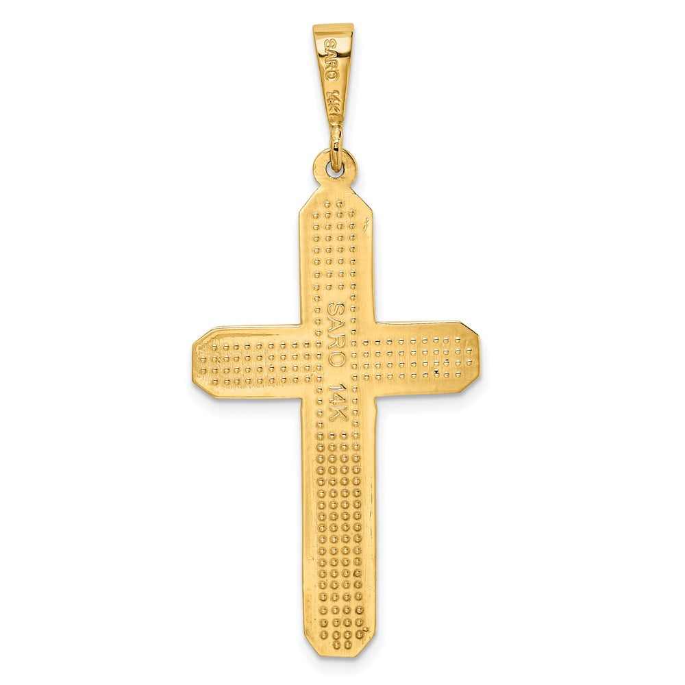 FJC Finejewelers 10 kt Yellow Gold Cross Charm 48 x 21 mm