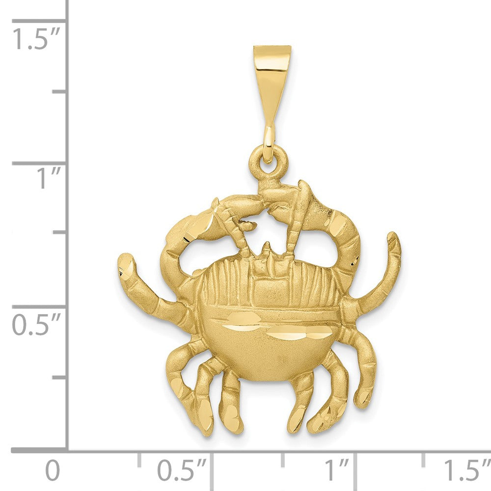 FJC Finejewelers 10 kt Yellow Gold Cancer Zodiac Charm 35 x 25 mm