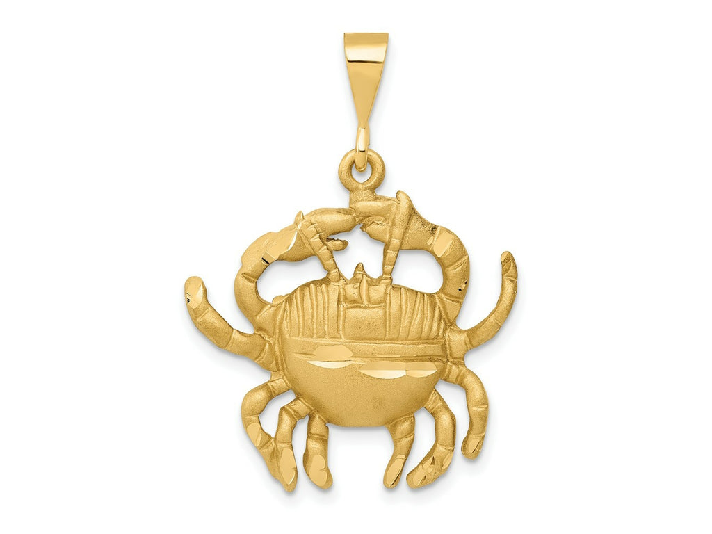 FJC Finejewelers 10 kt Yellow Gold Cancer Zodiac Charm 35 x 25 mm