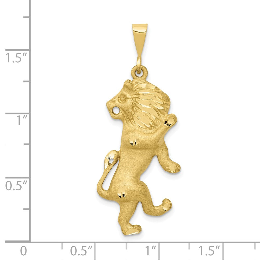 FJC Finejewelers 10 kt Yellow Gold Leo Zodiac Charm 40 x 15 mm