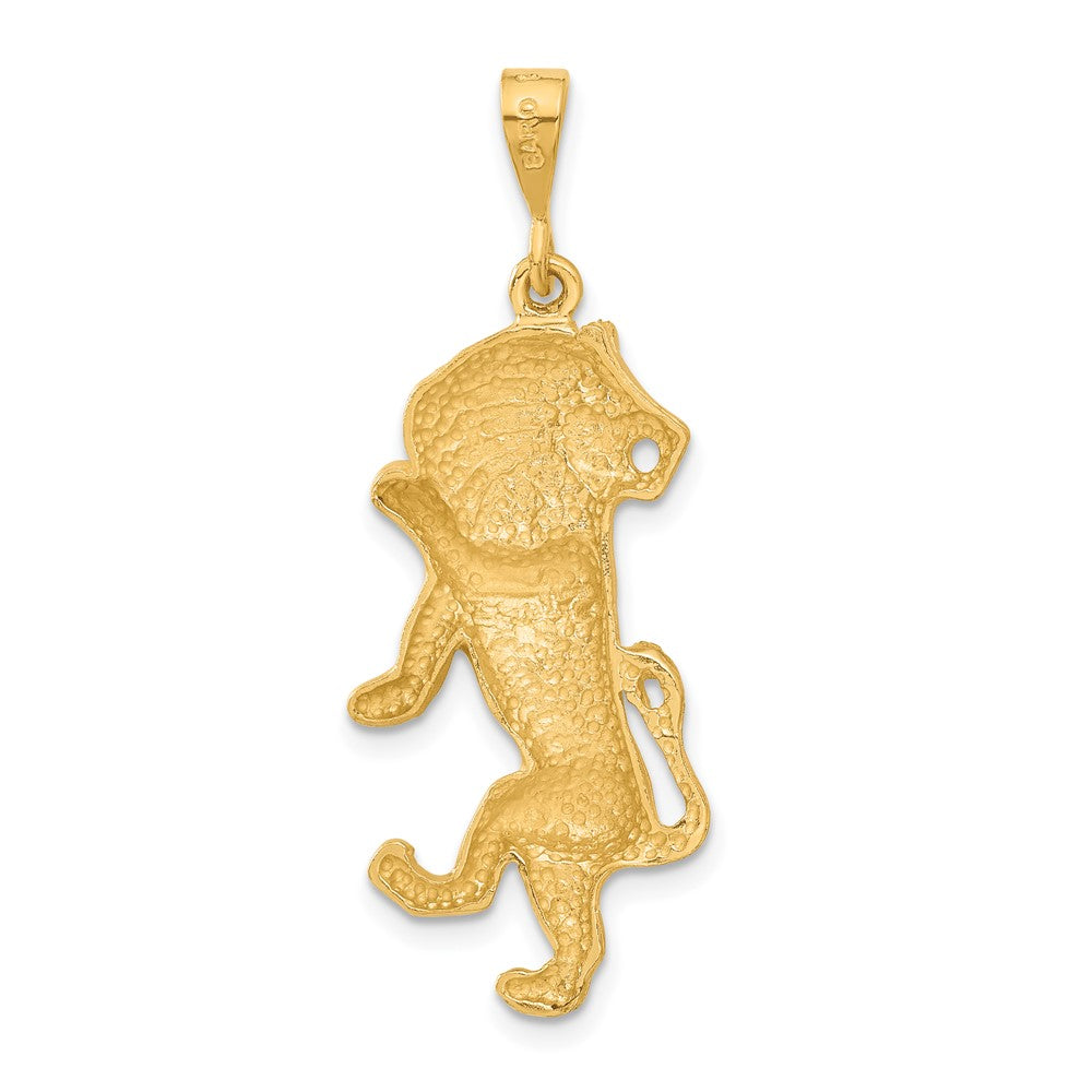 FJC Finejewelers 10 kt Yellow Gold Leo Zodiac Charm 40 x 15 mm
