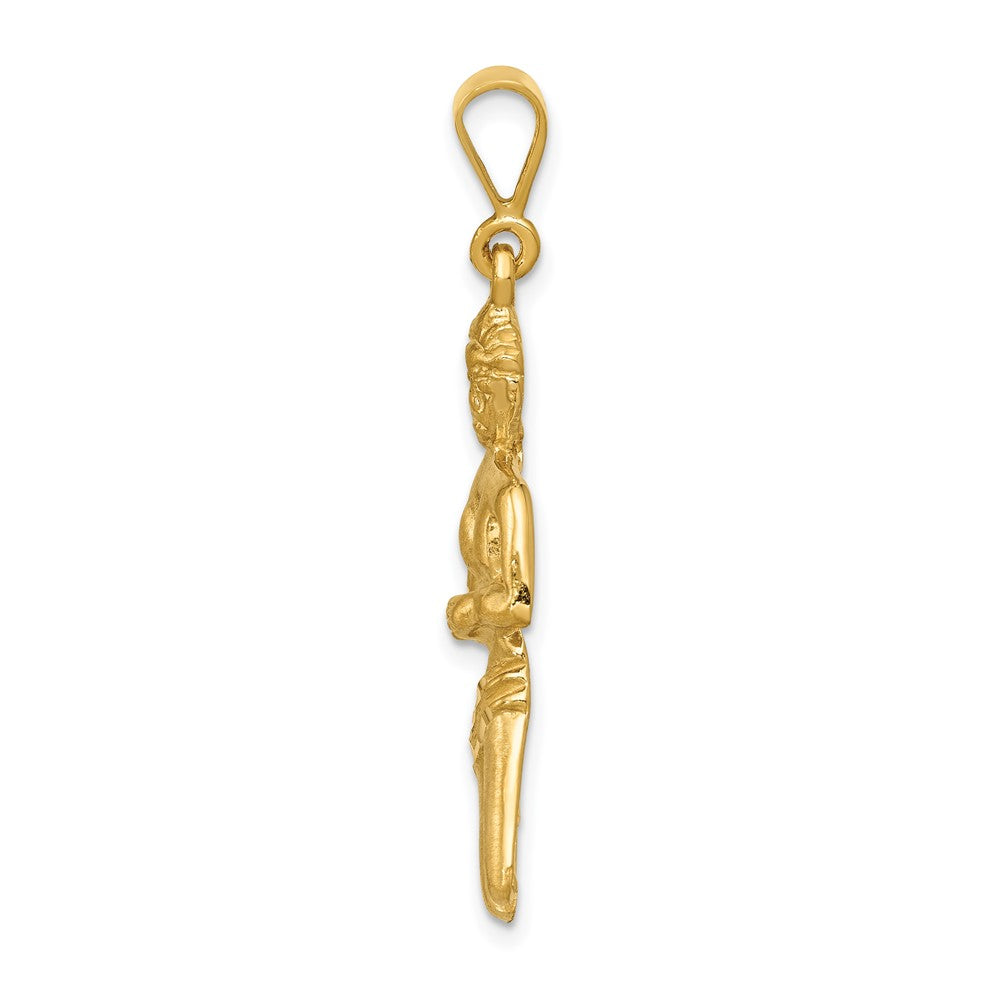 FJC Finejewelers 10 kt Yellow Gold Virgo Zodiac Charm 40 x 12 mm