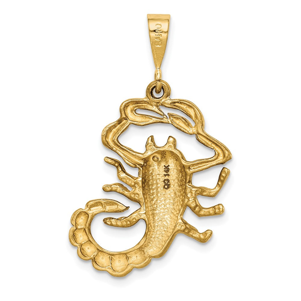 FJC Finejewelers 10 kt Yellow Gold Scorpio Zodiac Charm 35 x 20 mm