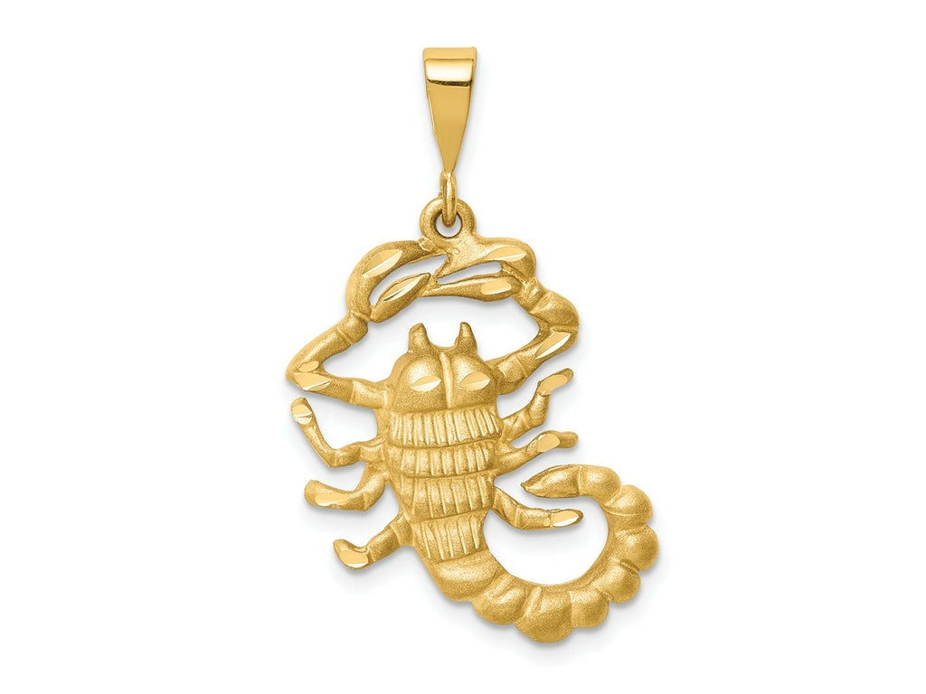 FJC Finejewelers 10 kt Yellow Gold Scorpio Zodiac Charm 35 x 20 mm