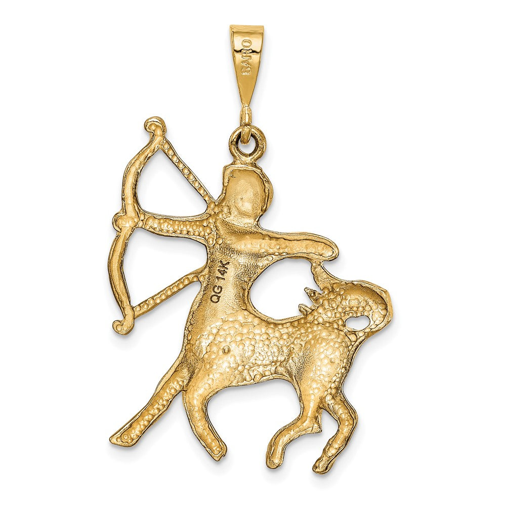 FJC Finejewelers 10 kt Yellow Gold Sagittarius Zodiac Charm 40 x 25 mm